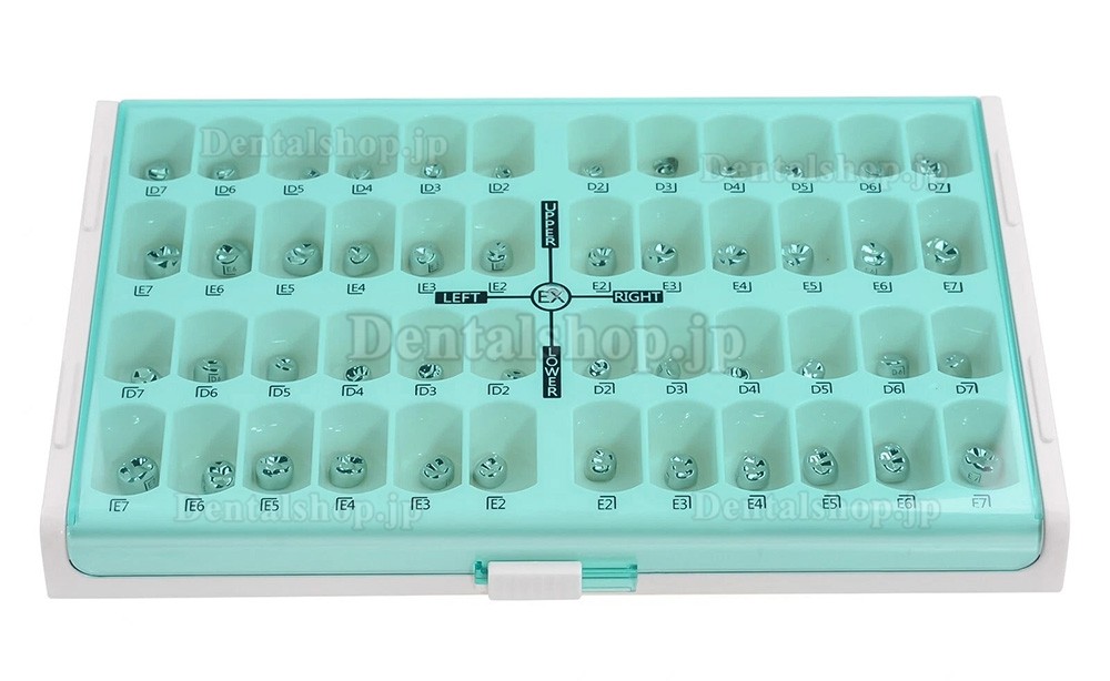 48個入り/箱 歯科用子供用クラウン 成形済み金属クラウン ステンレススチール製仮歯